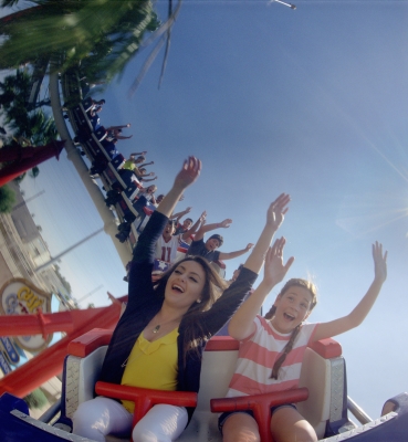 RIDING A ROLLER COASTER